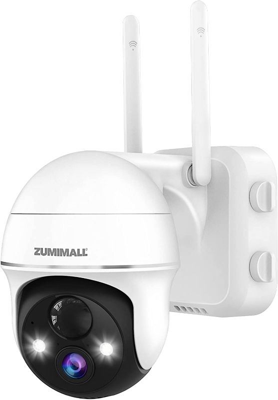 Photo 1 of 2K Security Camera Outdoor Wireless WiFi with 360° PTZ, ZUMIMALL Battery Powered Wireless Cameras for Home Surveillance