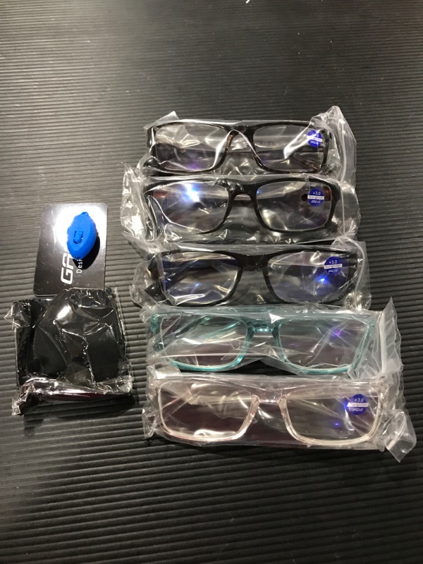 Photo 3 of Gaoye Designer Milan Blue Light Blocking Reading Glasses [5 Pack]