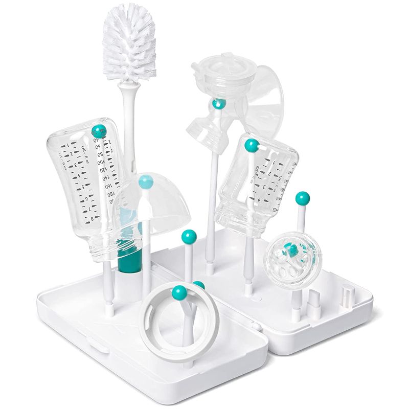 Photo 1 of Termichy Travel Baby Bottle Drying Rack with Bottle Brush, Compact Size with Large Capacity