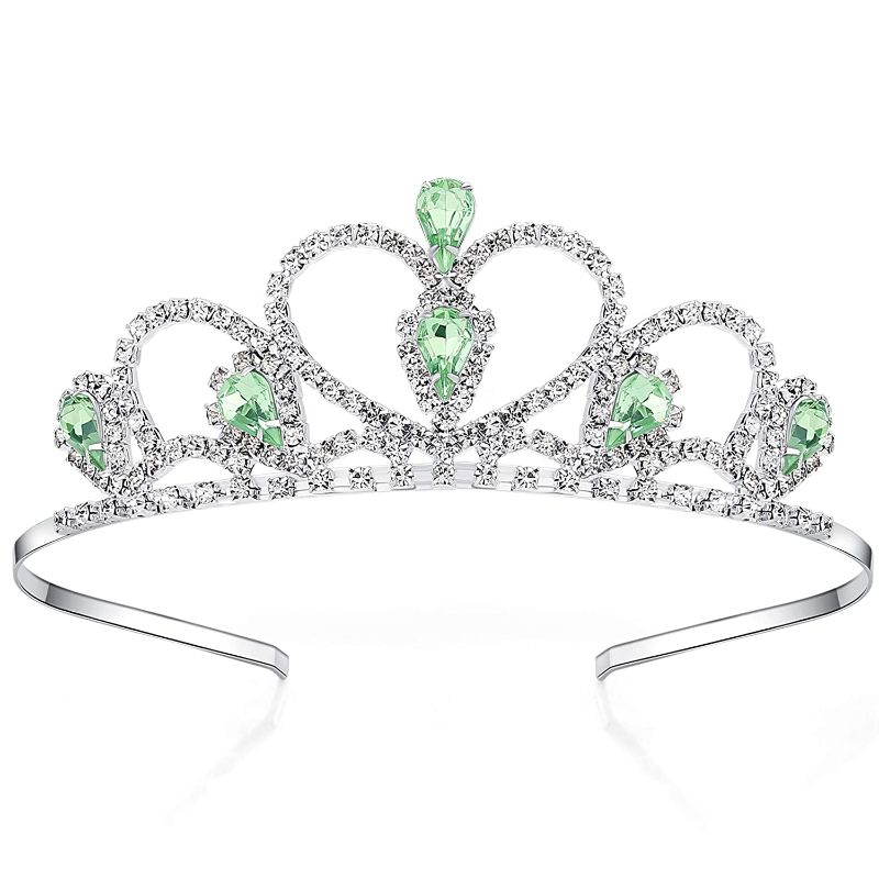 Photo 1 of Lovelyshop Green Gems Rhinestone Tiara [Green]