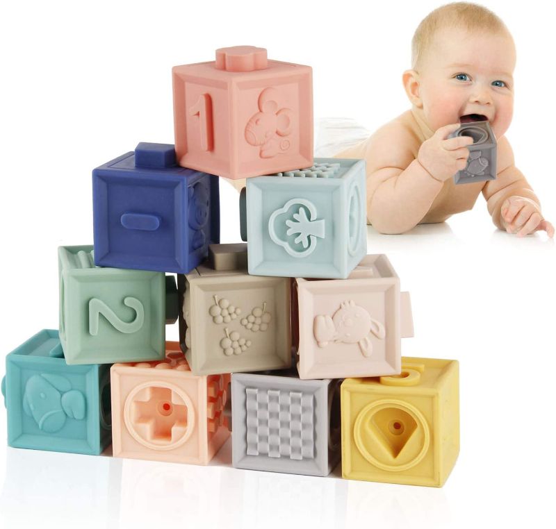 Photo 1 of Mini Tudou Baby Blocks Soft Building Blocks Baby Toys Teethers