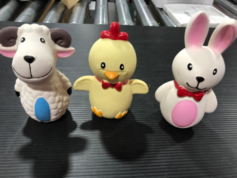 Photo 1 of 3 Pack of Soft Squeaky Farm Animals