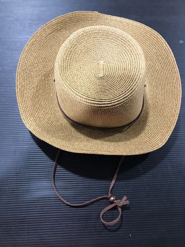 Photo 3 of FURTALK Womens Wide Brim Sun Hat with Wind Lanyard 