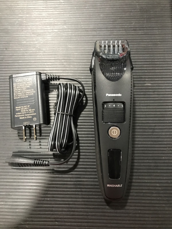 Photo 3 of Panasonic Beard Trimmer for Men Cordless Precision Power, Hair Clipper with Comb Attachment and 19 Adjustable Settings, Washable