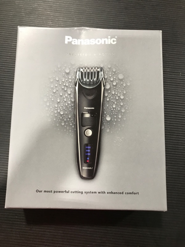 Photo 2 of Panasonic Beard Trimmer for Men Cordless Precision Power, Hair Clipper with Comb Attachment and 19 Adjustable Settings, Washable