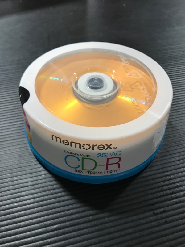 Photo 2 of Memorex 700MB 52X CD-R 25 Packs Disc Model 04627

