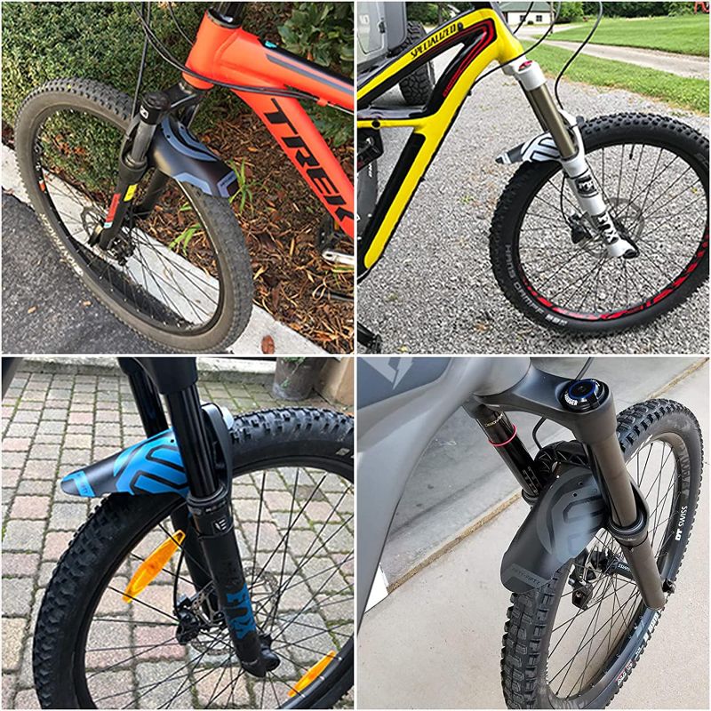 Photo 2 of FIFTY-FIFTY Mountain Bike Fender, MTB Mudguard, Front and Rear Compatible Bicycle Mudguard, Fits 26", 27.5", 29", Plus Size and Fat Bike Wheel Sizes