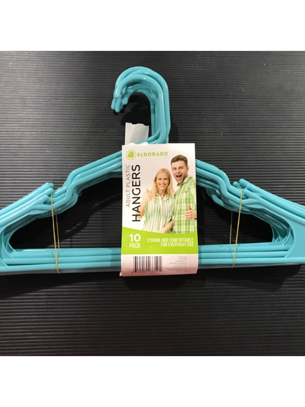 Photo 2 of 10 Pack of Eldorado Adult Plastic Hangers 