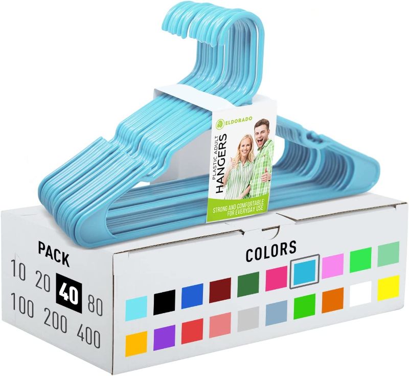 Photo 1 of 10 Pack of Eldorado Adult Plastic Hangers 