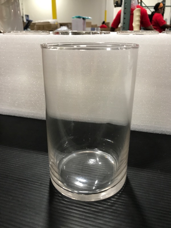 Photo 2 of [12 Pack] Clear Glass Cylinder Vases/Glasses