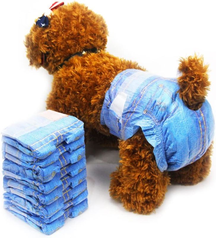 Photo 1 of [Size S] Disposable Dog Diapers for Female Dogs - Dono Jeans Super Absorbent