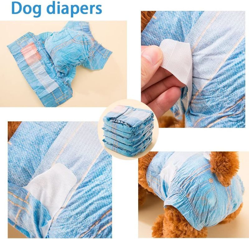 Photo 3 of [Size S] Disposable Dog Diapers for Female Dogs - Dono Jeans Super Absorbent