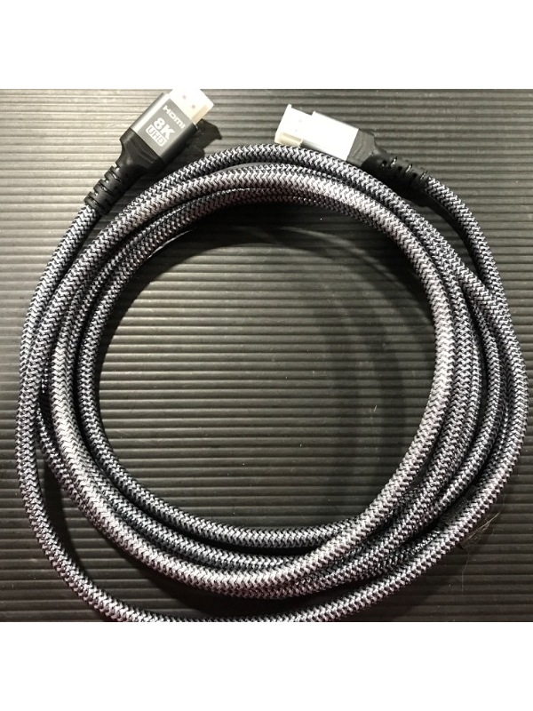 Photo 1 of [6ft] 8K HDMI Cable Ultra High-Speed Braided HDMI 2.1 Cord [GREY]