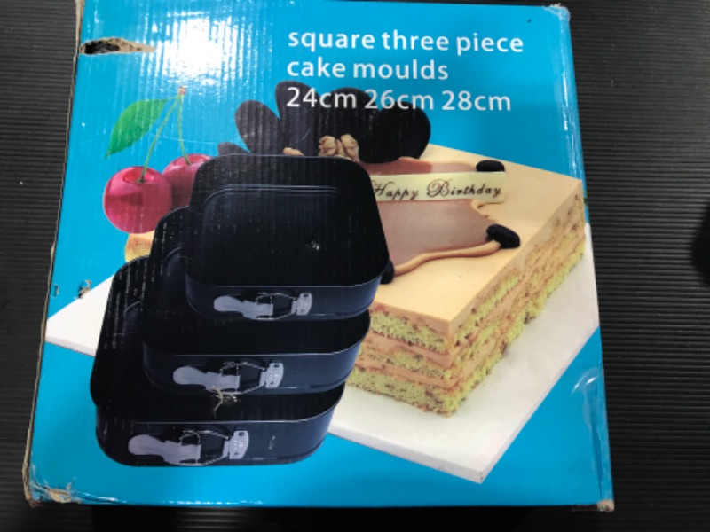 Photo 3 of 7 8 9 inch Square Shape Cheesecake Pan Set of 3