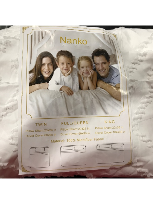 Photo 2 of [Size King] Nanko -  Zig Zag Duvet cover [White]