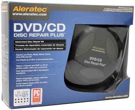 Photo 2 of Aleratec DVD CD Motorized Disc Repair Plus System | Repairs and Cleans Up to 99% Scratched Discs | Cleaning Solution Included