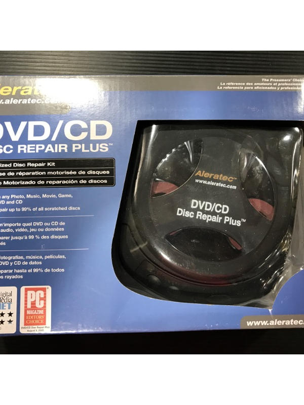 Photo 4 of Aleratec DVD CD Motorized Disc Repair Plus System | Repairs and Cleans Up to 99% Scratched Discs | Cleaning Solution Included