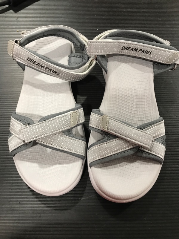 Photo 1 of [Size 8.5] DREAM PAIRS Women's Sport Athletic Outdoor Hiking Sandals [Grey]
