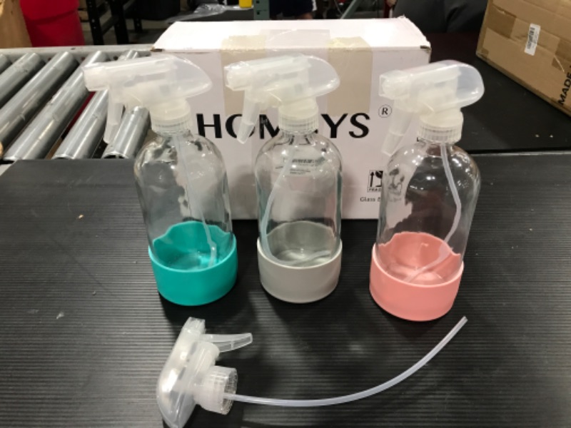 Photo 3 of [3 Pack] Hombys Glass Spray Bottles [3 colors]