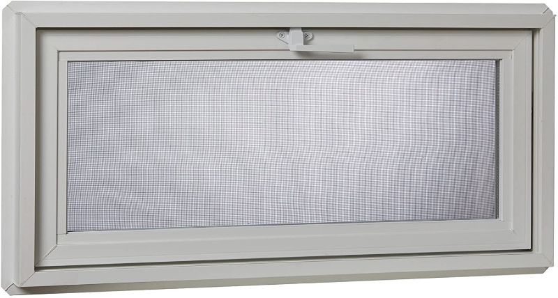 Photo 1 of  Vinyl Basement Hopper Window, 32" x 18", White