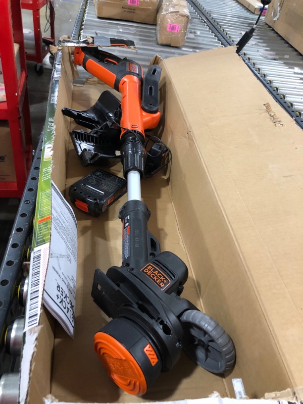 Photo 2 of BLACK+DECKER 20V Max String Trimmer/Edger, 12-Inch (LSTE525)
