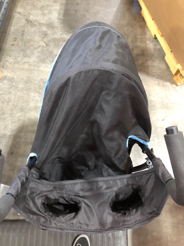 Photo 5 of Summer 3Dlite+ Convenience Stroller, Blue/Matte Black – Lightweight Umbrella Stroller with Oversized Canopy, Extra-Large Storage and Compact Fold
