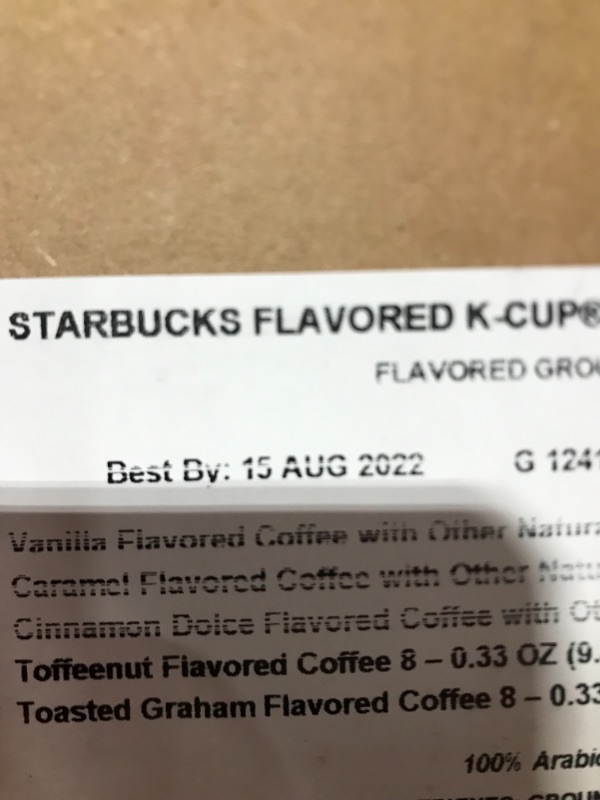 Photo 1 of [EXP 8-15-22] Starbucks Flavored K-Cup Coffee Pods — Variety Pack for Keurig Brewers — 1 box (40 pods) Variety Flavor 40 Count