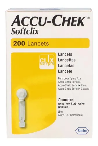 Photo 1 of Accu Chek Softclix Lancet 200 Pieces 