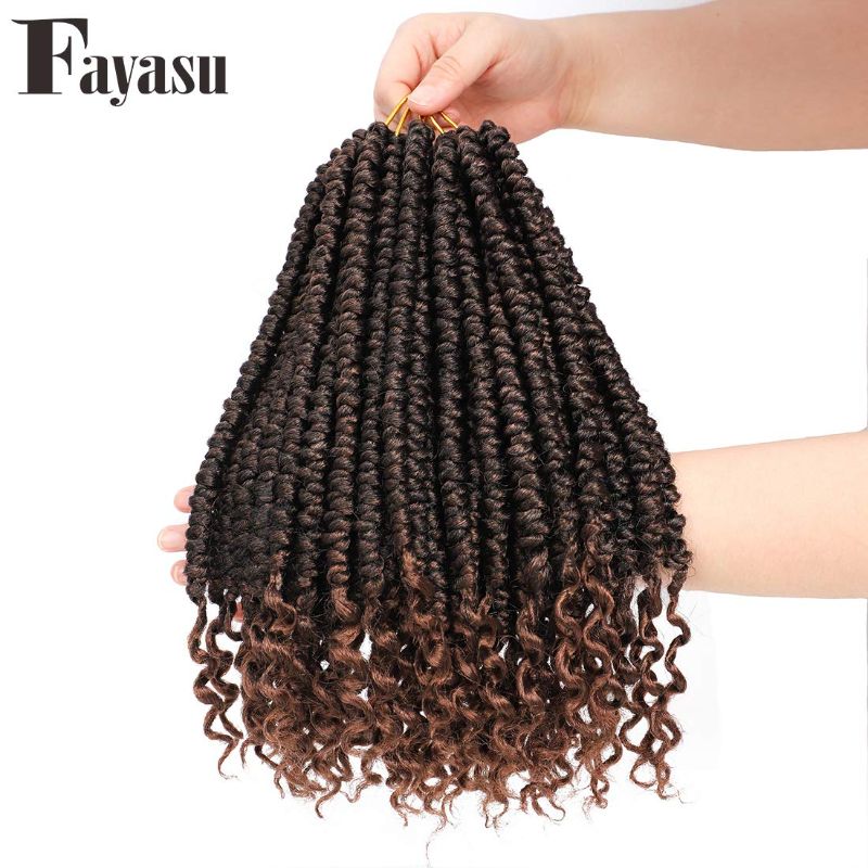 Photo 1 of Fayasu Spring Senegalese Twist Crochet Braids Curly End Crochet Hair [8 pcs]