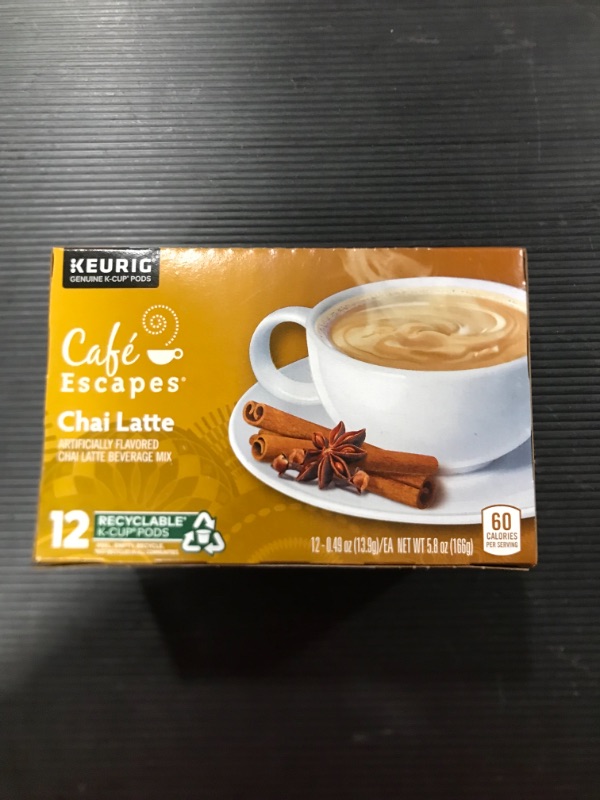 Photo 3 of 12 Ct Café Escapes Chai Latté K-Cup® Pods. - Kosher Single Serve Pods [EXP 7-22]