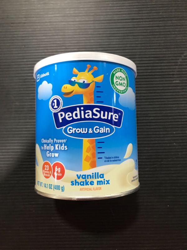 Photo 2 of PediaSure Grow & Gain Shake Mix Powder Vanilla 14.1 Oz Canister [EXP 10-22]
