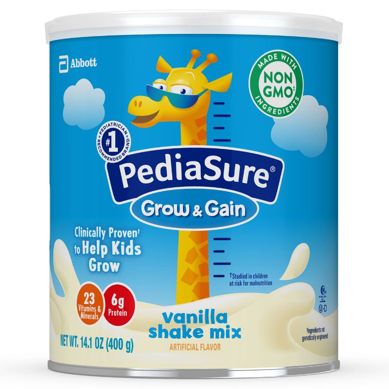 Photo 1 of PediaSure Grow & Gain Shake Mix Powder Vanilla 14.1 Oz Canister [EXP 10-22]
