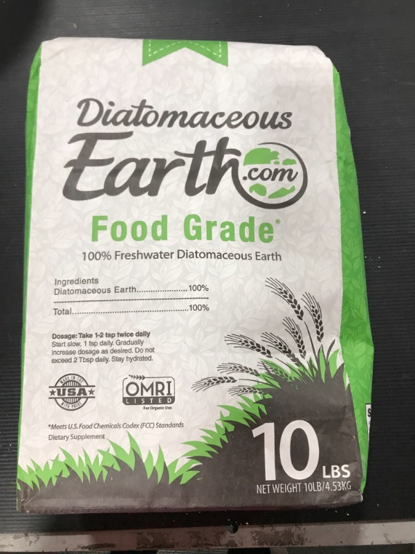 Photo 2 of DiatomaceousEarth 10 LBS FOOD GRADE Diatomaceous Earth - 100% Organic All Natural Diamateous Powder - Diametaceous for humans is Safe Around Children.