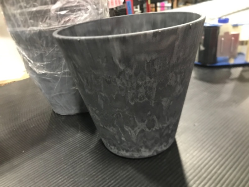 Photo 1 of Deayou 6 pack 6" flower pots gray blue