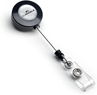 Photo 1 of DURABLE Retractable Badge Reel, Extends to 23", Pack of 10 (815258)