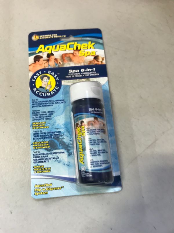 Photo 2 of AquaChek 552244 6-in-1 Test Strips for Spas and Hot Tubs