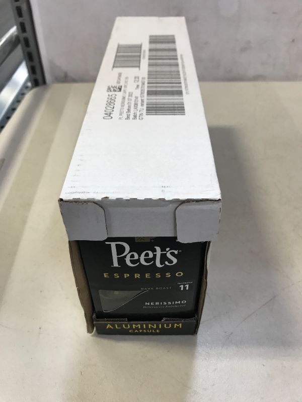 Photo 1 of Peet's Coffee Espresso Capsules, Nerissimo Intensity 11 Dark Roast Coffee, 100 Count, Compatible with Nespresso Original Line System, 10 Count, Pack of 10
EXP JAN 2022