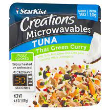 Photo 1 of (Price/Case)Starkist Microwavables Tuna Thai Green Curry 12-4.5 Ounce
 EXP DEC 2021