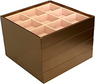 Photo 1 of ABO Gear Stackable Jewelry Box Jewelry Organizer Jewelry Trays - Set of 4 - Bronze FACTORY SEALED
