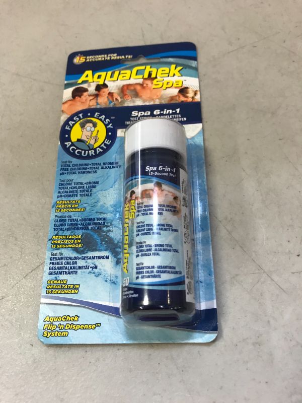 Photo 2 of AquaChek 552244 6-in-1 Test Strips for Spas and Hot Tubs
