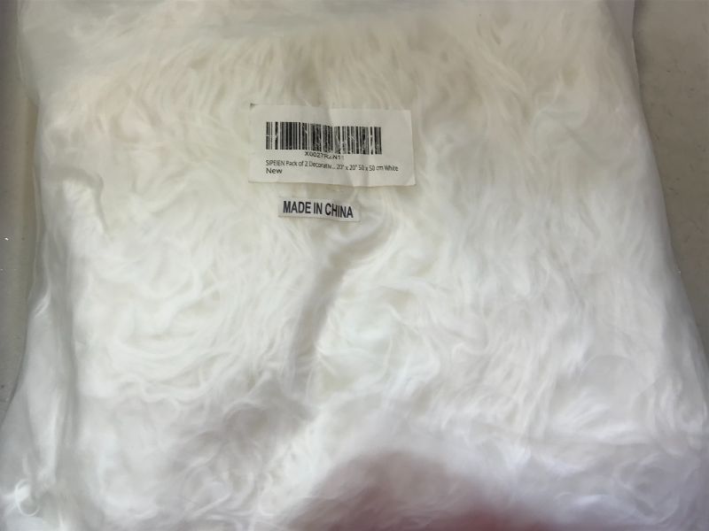 Photo 1 of 2 PACK 20" x " THROW PILLOW COVER FAUX FUR 