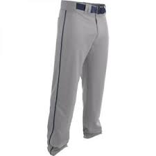 Photo 1 of Easton Youth Rival 2 Piped Baseball Pant GRAY | NAVY YTH SM 