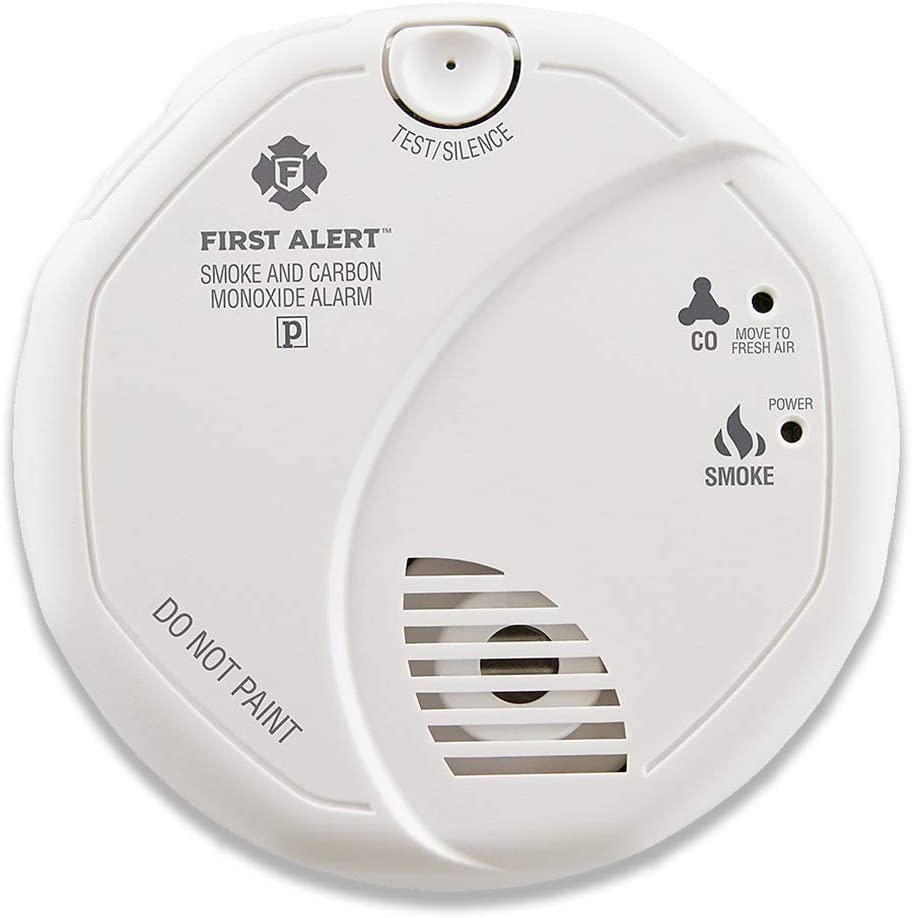 Photo 1 of First Alert Powered Alarm SCO5CN Combination Smoke and Carbon Monoxide Detector, Battery Operated, 1 Pack, White
