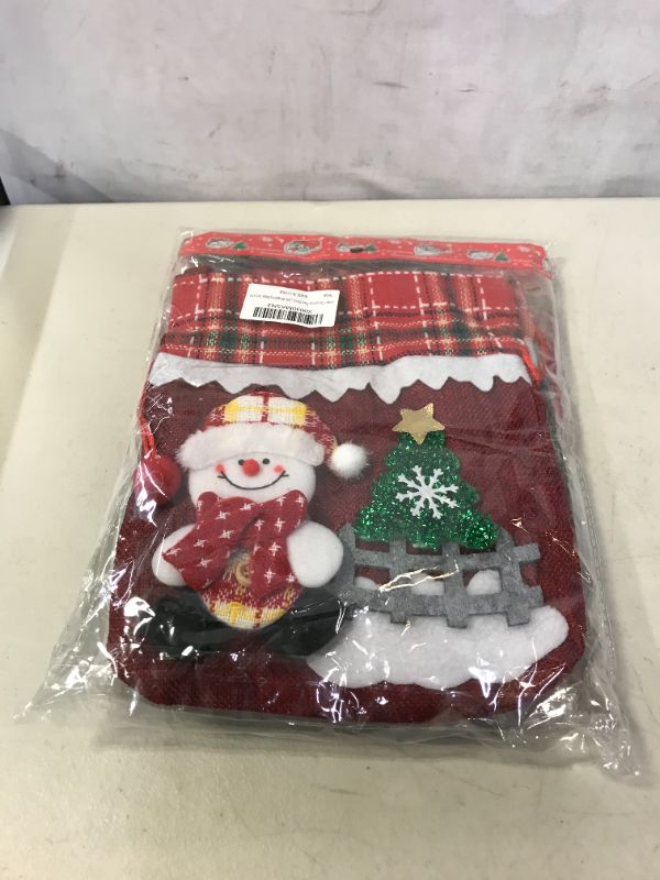 Photo 1 of 3pcs Christmas Burlap Gift Bags