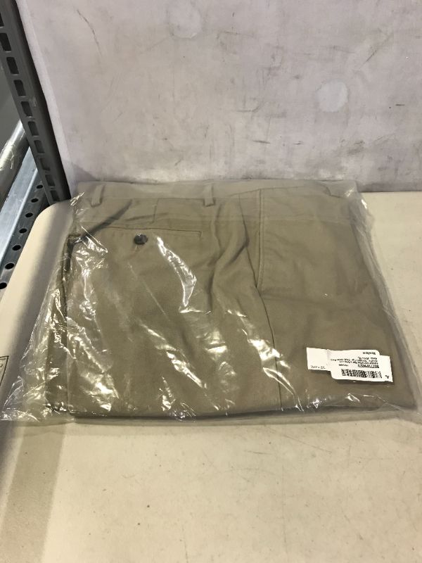 Photo 2 of Amazon Essentials Men's Slim-fit Wrinkle-Resistant Flat-Front Chino Pant Khaki Brown 35 x 32