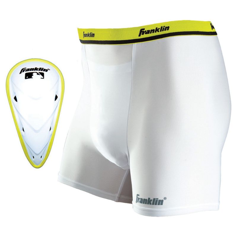 Photo 1 of Franklin Adult Large 36-38 White Compression Shorts And Cup High Impact
