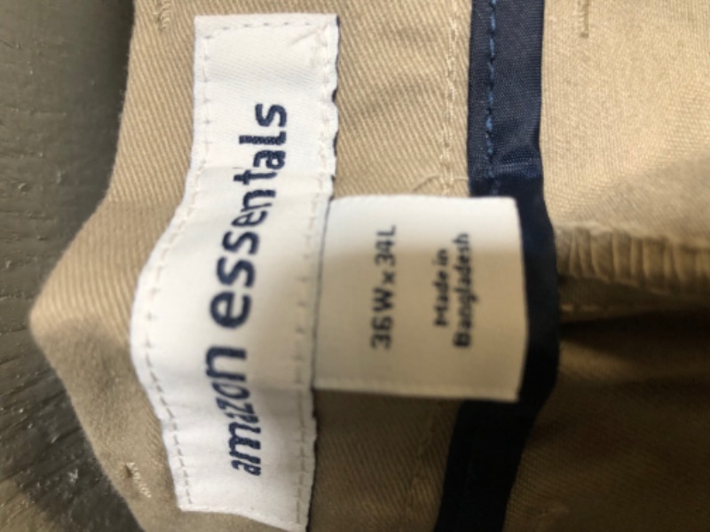 Photo 2 of Amazon Essentials khaki Pants----(36WX34L)