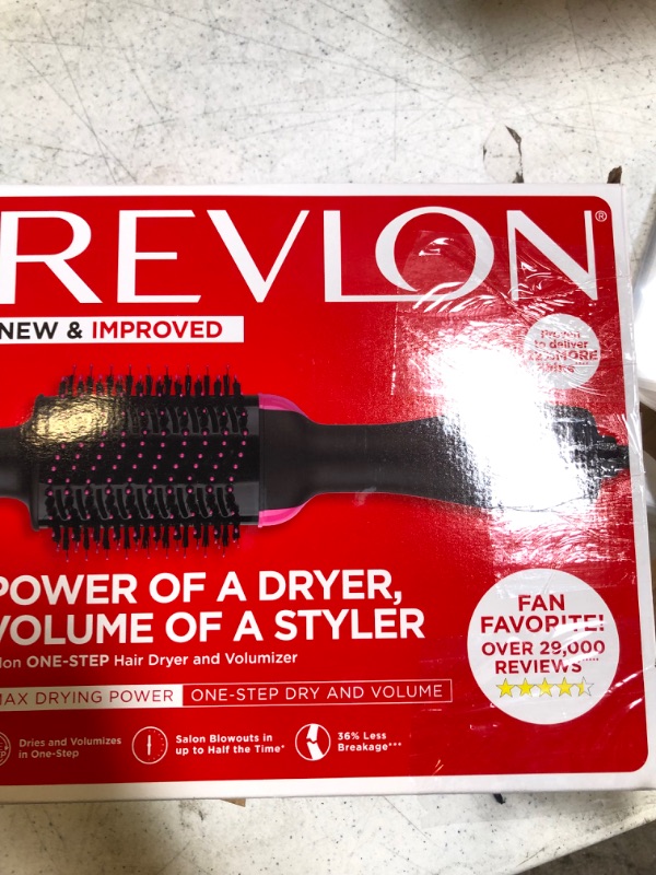 Photo 3 of REVLON One-Step Volumizer Original 1.0 Hair Dryer and Hot Air Brush, Black
