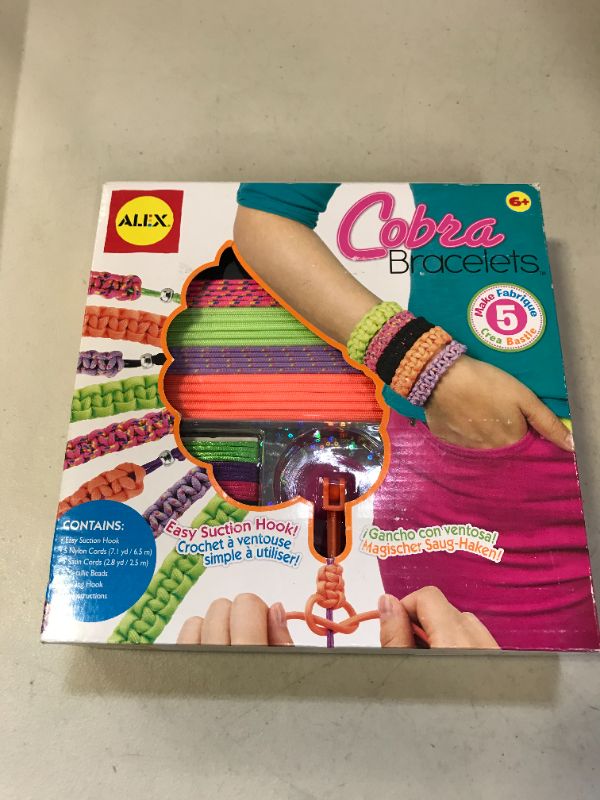 Photo 2 of Alex DIY Wear Cobra Bracelets Kids Art and Craft Activity
