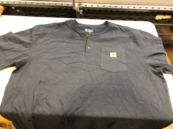 Photo 2 of Carhartt Men's Force Delmont Short Sleeve Henley T-Shirt (Regular and Big & Tall Sizes)
